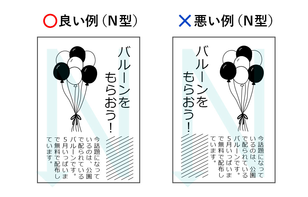 N型のいい例・悪い例