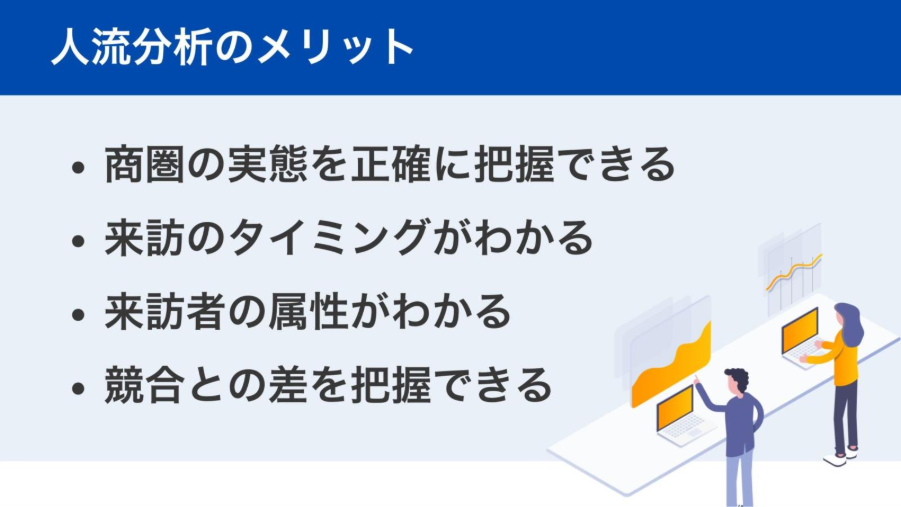 人流分析のメリットのイメージ画像